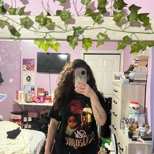 Black Lil Wayne Graphic T-Shirt with Bold Design